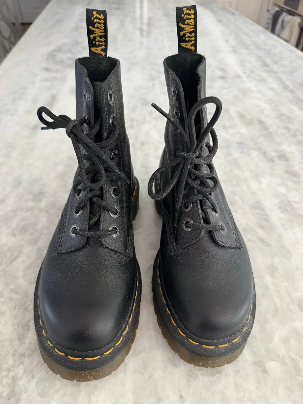 Dr. Martens Black 1460 Pascal Bex-8 Eye Platform Interior Lace-up Boots (Pascal)